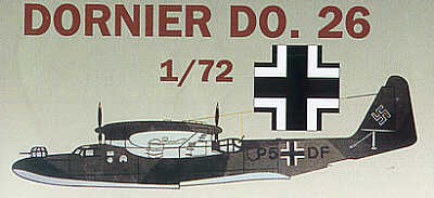 Mach 2 MACH1372 Dornier Do-26C flying boat/seaplane with fuselage blister canopies 1/72