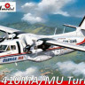 Amodel 1467-02S 2-х моторный самолет Let L-410MA/MU Turbolet Dubnica Air 1/144