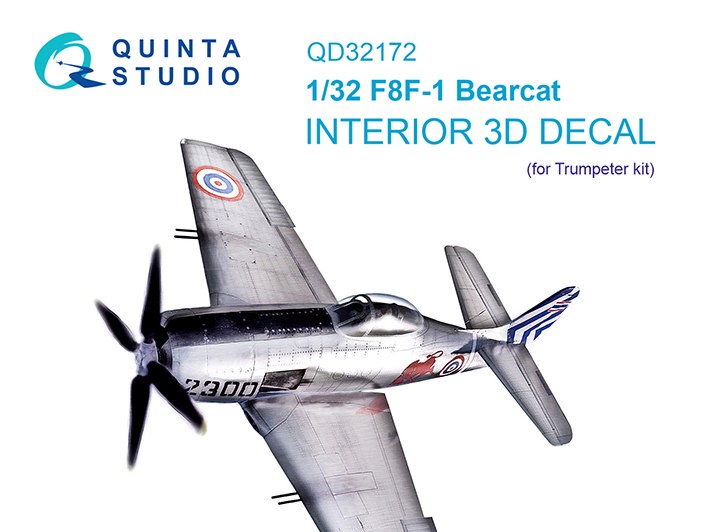 Quinta Studio QD32172 F8F-1 Bearcat (Trumpeter) 1/32