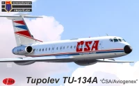 Kovozavody Prostejov 14410 Tupolev Tu-134A (СSA, AVIOGENEX) 1/144