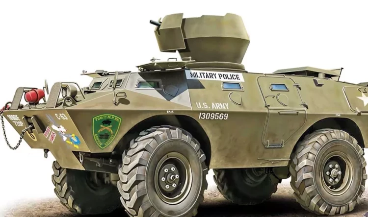 Ace Model 72454 V-100 with XM-174 automatic grenade launcher 1/72