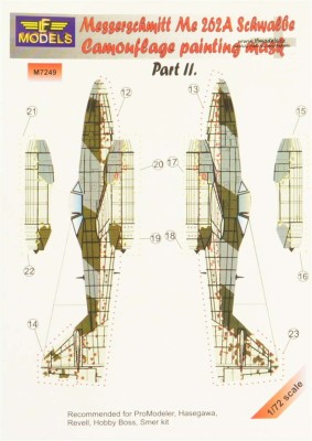 LF Model M7249 Mask Me262A Schwalbe (HAS/HOBBY/REV) Part II. 1/72