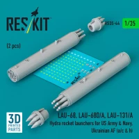 Reskit RS35-044 LAU-68/68D/A, LAU-131/A Hydra rocket launcher 1/35