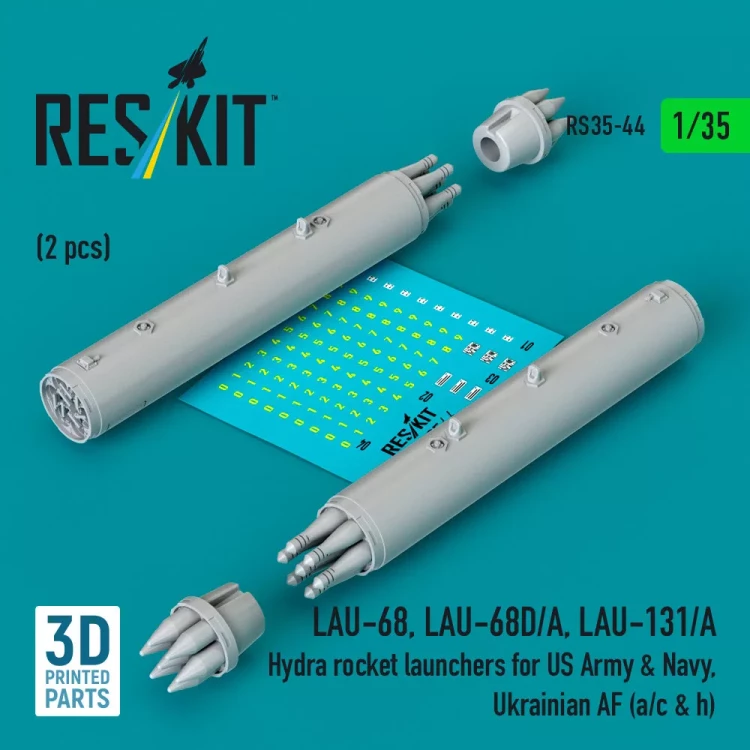 Reskit RS35-044 LAU-68/68D/A, LAU-131/A Hydra rocket launcher 1/35