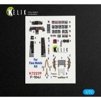 Reskit K72239 F-104J - interior 3D (FINEM) 1/72
