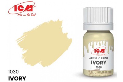 ICM C1030 Слоновая кость(Ivory), краска акрил, 12 мл