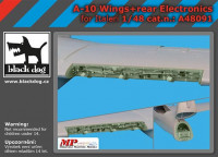 BlackDog A48091 A-10 wings + rear electronics (ITAL) 1/48