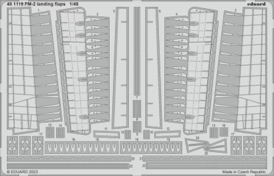 Eduard 481119 SET FM-2 landing flaps (EDU) 1/48