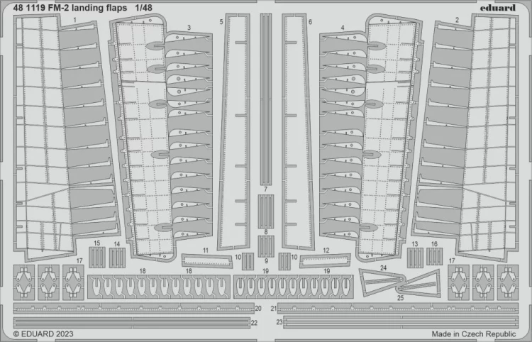 Eduard 481119 SET FM-2 landing flaps (EDU) 1/48