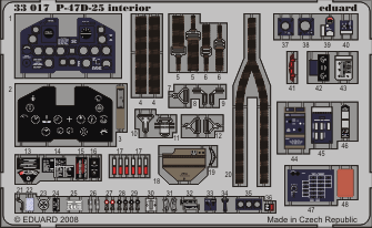 Eduard 33017 P-47D-25 interior S.A. 1/32 TRU