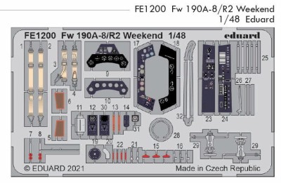 Eduard FE1200 Fw 190A-8/R2 Weekend (EDU) 1/48