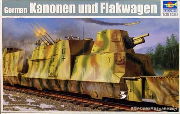 Trumpeter 01511 Артиллерийский и зенитный броневагон 1/35