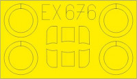 Eduard EX676 Mask 1/48 Ar 68E (RDN)