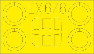 Eduard EX676 Mask 1/48 Ar 68E (RDN)