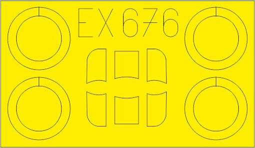 Eduard EX676 Mask 1/48 Ar 68E (RDN)