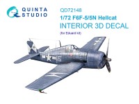 Quinta Studio QD72148 F6F-5 Hellcat (Eduard) 1/72