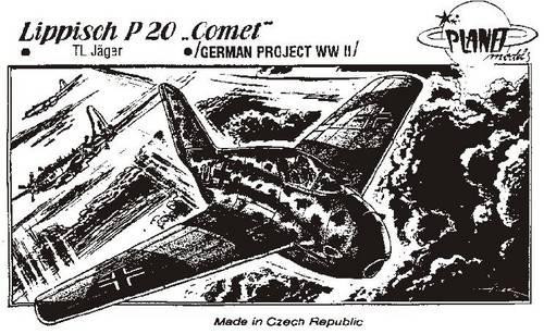 Planet Models PLT014 Lippisch P 20 "Comet" - TL Jager 1:72