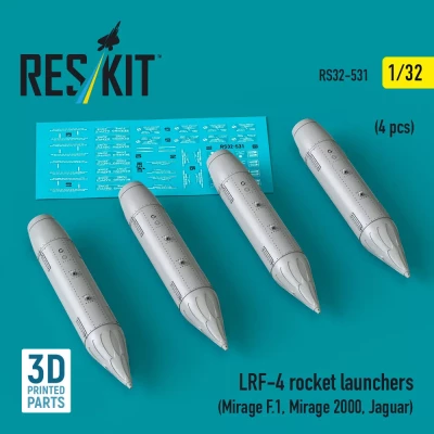 Reskit 32531 LRF-4 rocket launchers (4 pcs.) 1/32