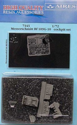 Aires 7143 Bf 109G-10 cockpit set 1/72