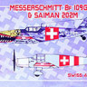 Kora Model KPK72097 Bf 109G-6&Saiman 202M SWISS Air Force 2-in-1 1/72