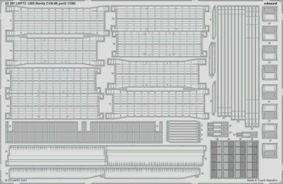 Eduard 53297 SET 0 USS Nimitz CVN-68 part 3 (TRUMP) 1/350