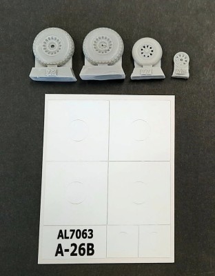 Plusmodel AL7063 A-26B Invader wheels 1/72