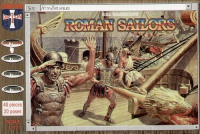 Orion ORI72006 Roman sailors. 48 pieces. 20 different poses 1/72