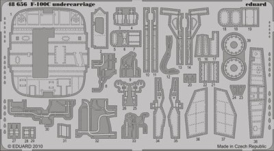 Eduard 48656 F-100C undercarriage Trumpeter