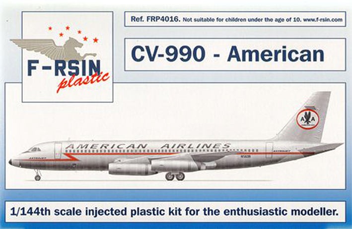 F-rsin Plastic FRP4016 Convair CV-990 Decals American Airlines, silk-screened decals 1/144