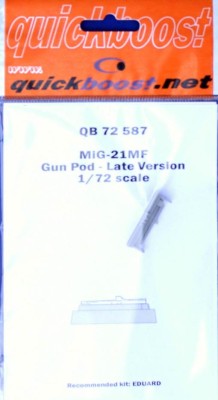 QuickBoost QB72587 MiG-21MF gun pod - late v. (EDU) 1/72