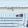 F-rsin Plastic FRP4123 Canadair CL-44J - Loftlei?&deg;ir includes a laser-printed decal. 1/144