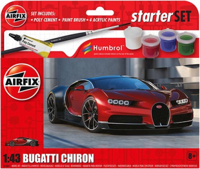 Airfix 55005 Bugatti Chiron Small Starter Set 1/43