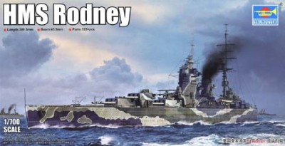 Trumpeter 06718 Royal Navy HMS Rodney 1/700