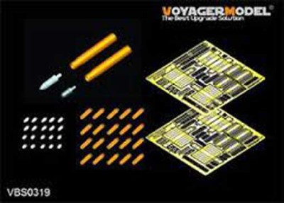 Voyager Model VBS0319 WWII German Magazines &amp; Ammo Boxes for 37mm FlaK43(For All) 1/35