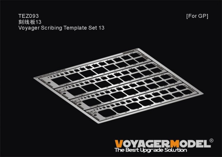 Voyager Model TEZ093 Voyager Scribing Template Set 13 (For all) 1/35