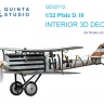 Quinta studio QD32112 Pfalz D.III (Roden) 3D Декаль интерьера кабины 1/32