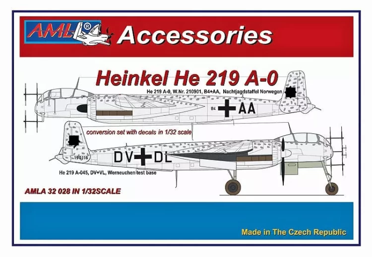 AML AMLA32028 Heinkel He 219 A-0 Conversion set 1/32
