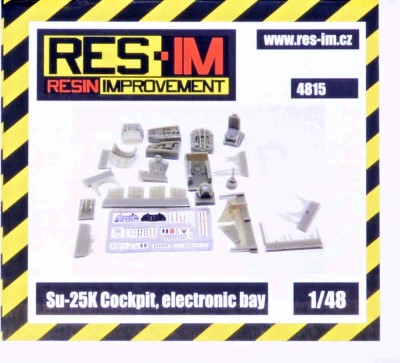 Res-Im 4815 Su-25K cockpit set, electronic bay (EDU/KP) 1/48