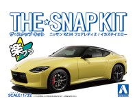 Aoshima 62609 NISSAN RZ34 Fairlady Z(Ikazuchi Yellow), SNAP KIT (сборка без клея) 1/32