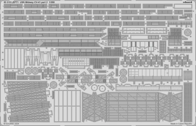 Eduard 53315 SET USS Midway CV-41 part 2 (TRUMP) 1/350