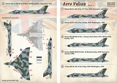 Print Scale 144-024 Avro Vulkan - part 2 (wet decals) 1/144