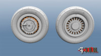 ЭВМ RS48011 МиГ-25 колеса шасси (тип-1) 1/48