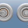 ЭВМ RS48011 МиГ-25 колеса шасси (тип-1) 1/48
