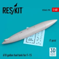 Reskit U48298 610 gallon fuel tank F-15 1/48