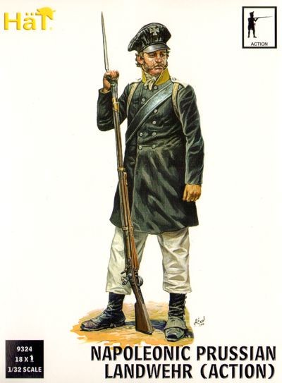 HAT 9324 Prussian Landwehr Action poses 1/32