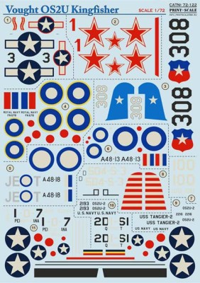 Print Scale 72-122 OS2U Kingfisher Wet decal 1/72