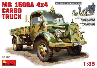 MiniArt 35150 MB L1500 A 4x4 Cargo Truck