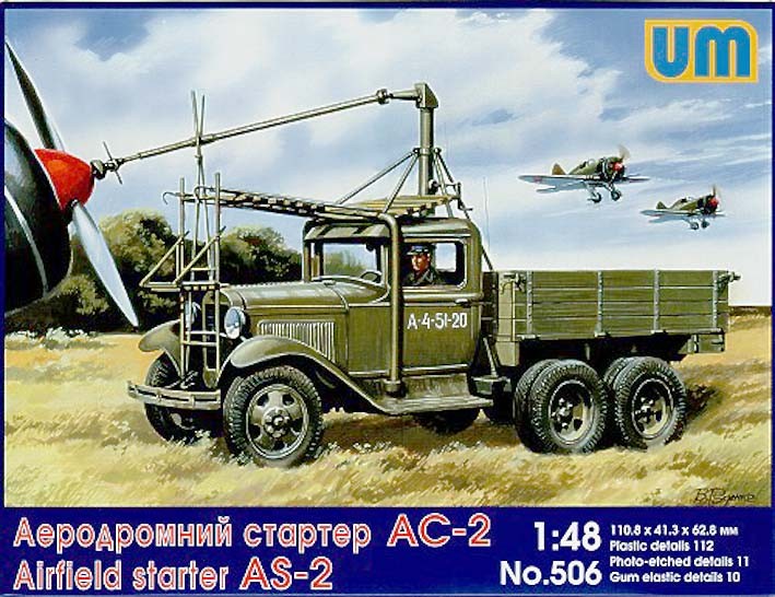 UniModel UMM-48506 Airfield starter truck AS-2 on Soviet GAZ AAA chassis 1/48