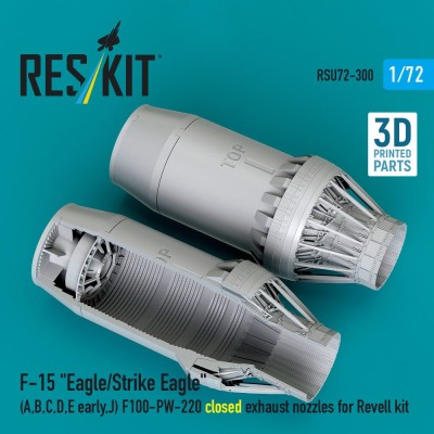 Reskit U72300 F-15 A,B,C,D,E,J closed exh. nozzles (REV) 1/72