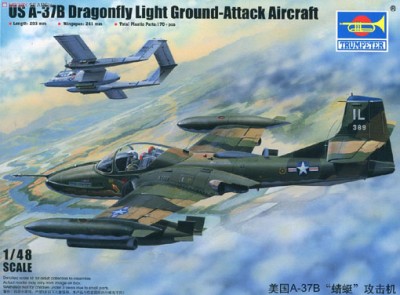 Trumpeter 02889 Американский штурмовик US A-37B Dragonfly 1/48